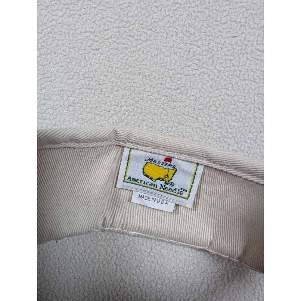 VINTAGE Masters American Needle Golf Visor Hat Cap Strapback Augusta Made In USA